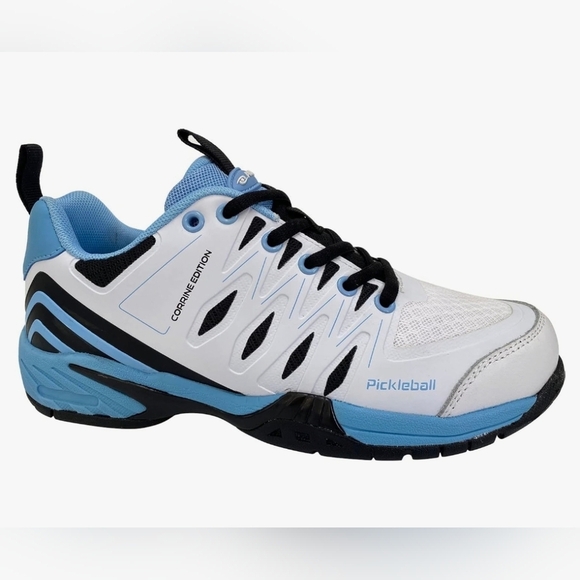 Acacia women's size 8W white & light blue pickleball sneakers shoes EUC - Picture 8 of 8